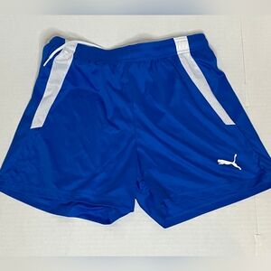 Puma Men’s Royal Blue Athletic Shorts with White Accents